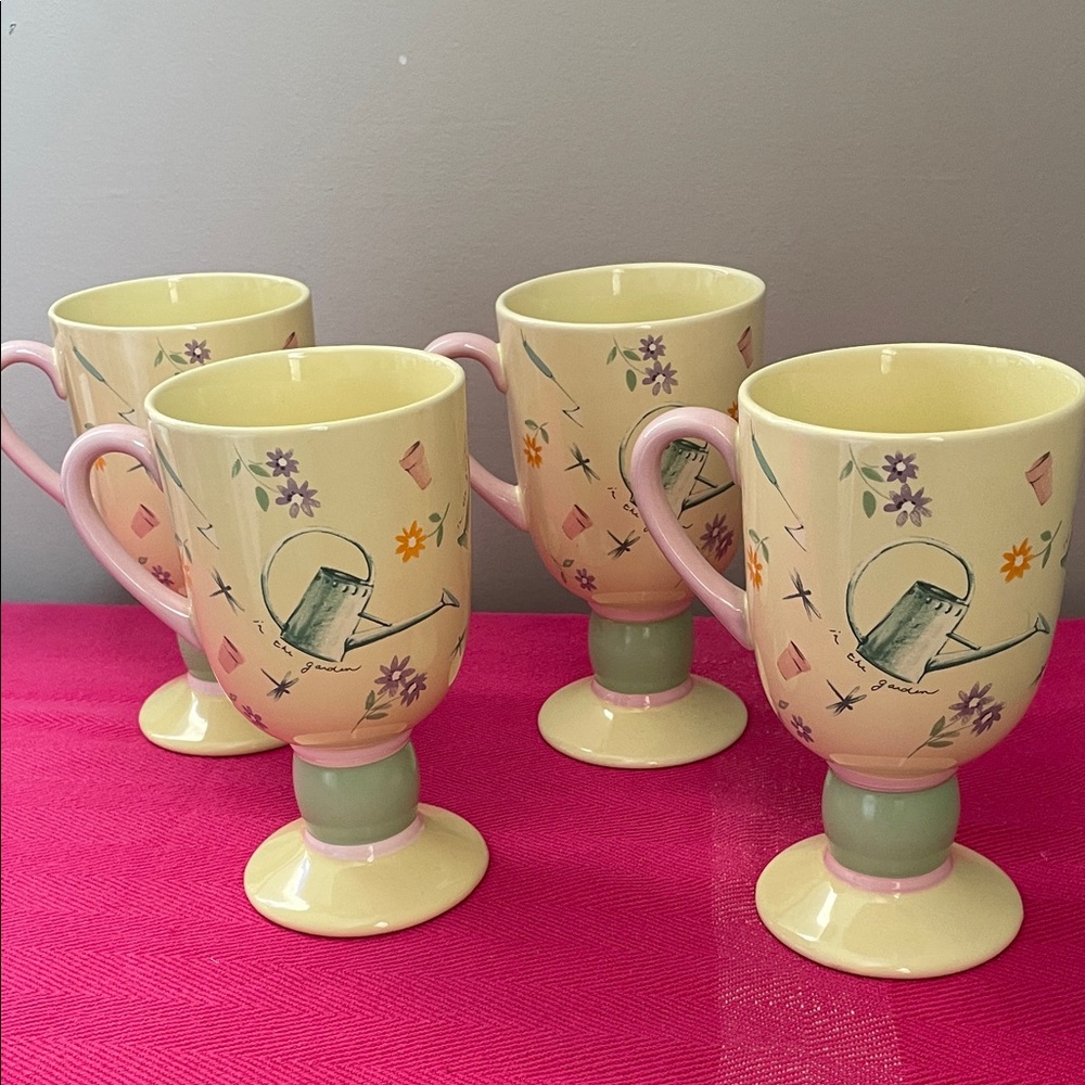 Pfaltzgraff Pastel Floral Mugs